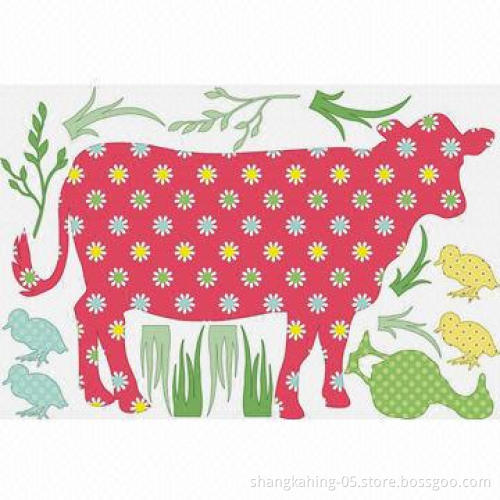 Eco-friendly Removable Transfer Film Vinyl Wall Sticker with UV-resistant and CMYK Print